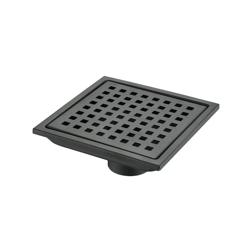 Matte black square shower drain cover - durable stainless steel, easy to clean, enhances water flow drain cover
Matte black square shower drain cover - durable stainless steel, easy to clean, enhances water flow drain cover