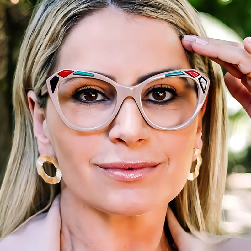 Women Cat Eye Anti Photochromic Glasses Fashion Color-blocked Resin Optical Presbyopic Eyeglass Custom Diopter+50~+600 #302879
Women Cat Eye Anti Photochromic Glasses Fashion Color-blocked Resin Optical Presbyopic Eyeglass Custom Diopter+50~+600 #302879