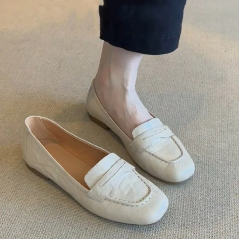 Retro Womens Shoes Fashion Classic Soft Leather Loafers for Woman Exquisite Britain Casual Shoes Designer Shoes Zapatos De Mujer
Retro Womens Shoes Fashion Classic Soft Leather Loafers for Woman Exquisite Britain Casual Shoes Designer Shoes Zapatos De Mujer