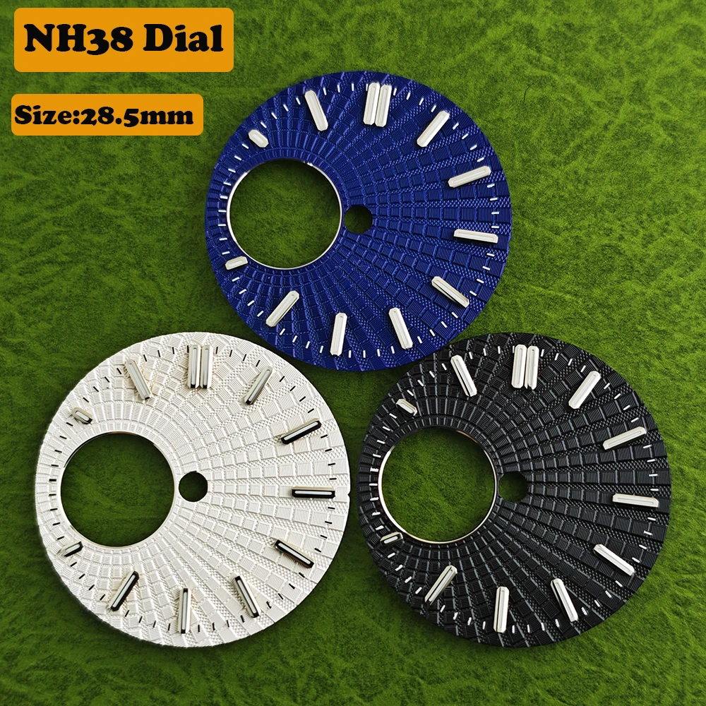 NH38 Men's Watch Dial Customized Logo 28.5mm Dial Suitable for NH38 Movement Watch Accessories Repair Tool
NH38 Men's Watch Dial Customized Logo 28.5mm Dial Suitable for NH38 Movement Watch Accessories Repair Tool