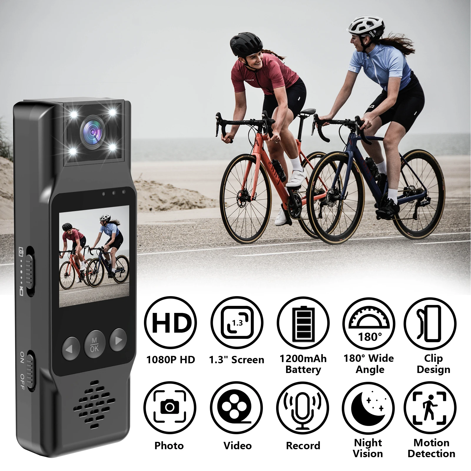 Sports Camera Portable Mini Camera 1080p HD Magnetic Back Clip Digital Video Recorder Worn Body Cam Night Vision DVR
Sports Camera Portable Mini Camera 1080p HD Magnetic Back Clip Digital Video Recorder Worn Body Cam Night Vision DVR
