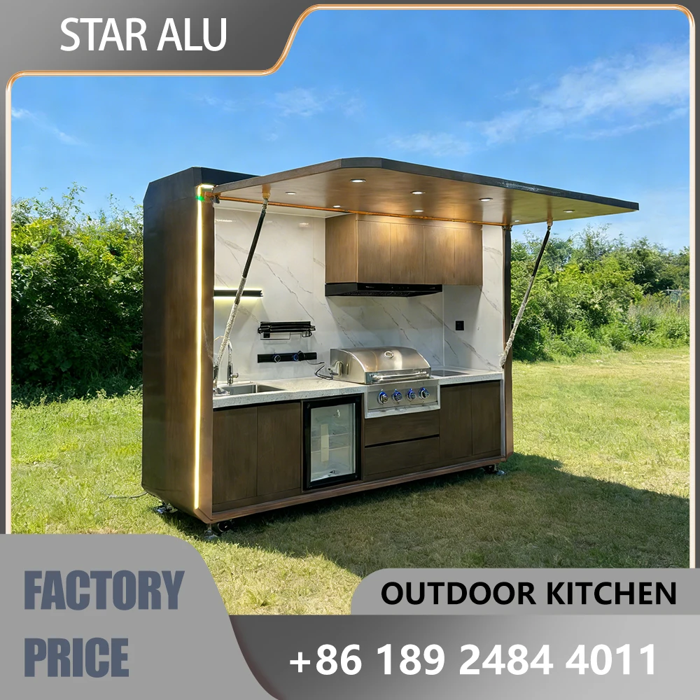 Outdoor portable kitchen, multi-functional patio BBQ grill, complete grill, essential for family BBQs
Outdoor portable kitchen, multi-functional patio BBQ grill, complete grill, essential for family BBQs