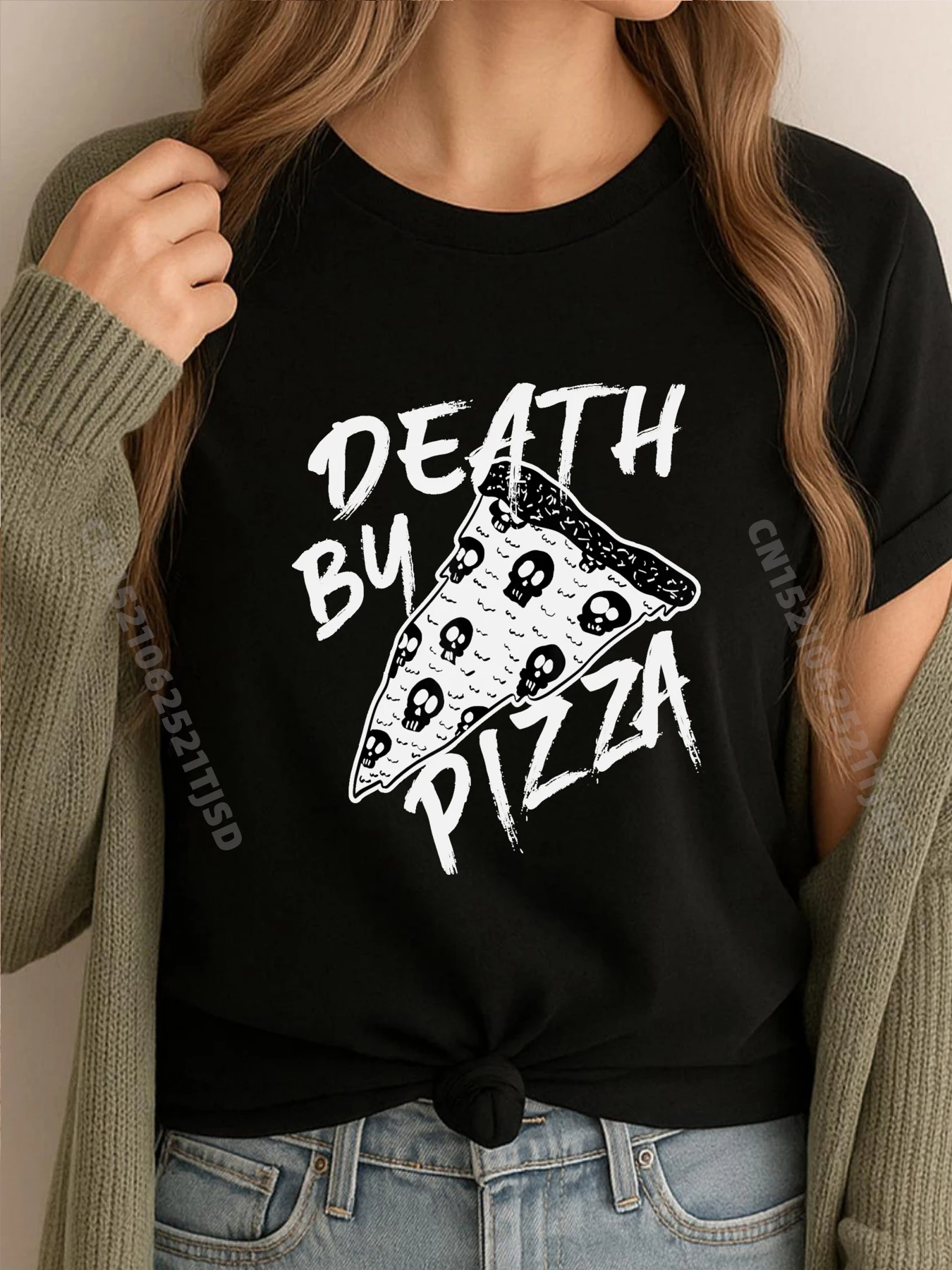 Death By Pizza Pepperoni Skulls Metal Text Halloween Woman Clothes Tshirt
Death By Pizza Pepperoni Skulls Metal Text Halloween Woman Clothes Tshirt