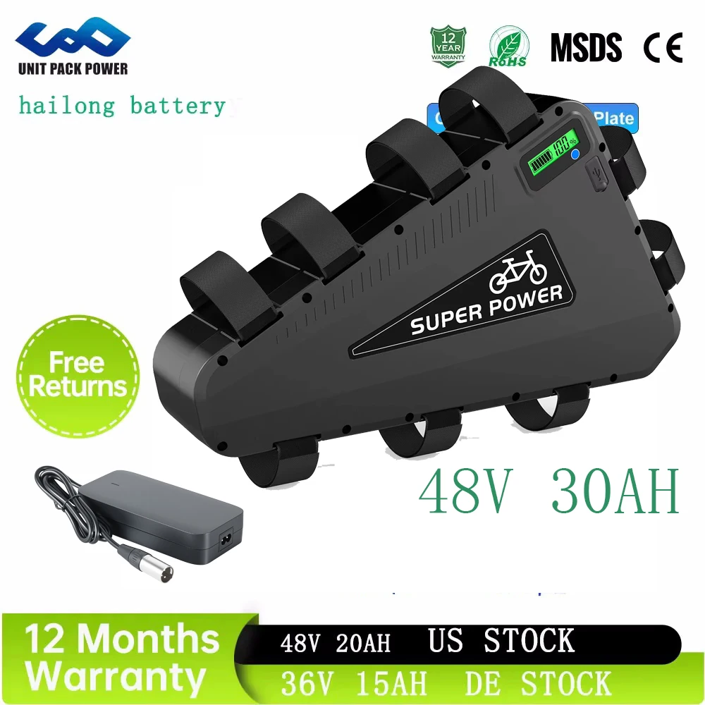 Electric Bike Triangle 48V 30AH Battery 52V 21700 Cell 72V 20AH 60V 25AHElectric Bicycle Triangle Battery Huge Capacity 3000W Super Powerful Large Capacity
Electric Bike Triangle 48V 30AH Battery 52V 21700 Cell 72V 20AH 60V 25AHElectric Bicycle Triangle Battery Huge Capacity 3000W Super Powerful Large Capacity