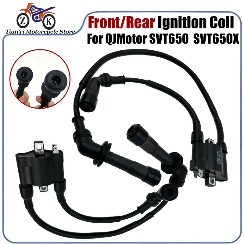 Ignition Coil For QJMotor SVT650 SVT650X QJ650-16A Front/Rear Motorcycle Ignition Parts Replacement 96200P830000 96200P830001
Ignition Coil For QJMotor SVT650 SVT650X QJ650-16A Front/Rear Motorcycle Ignition Parts Replacement 96200P830000 96200P830001