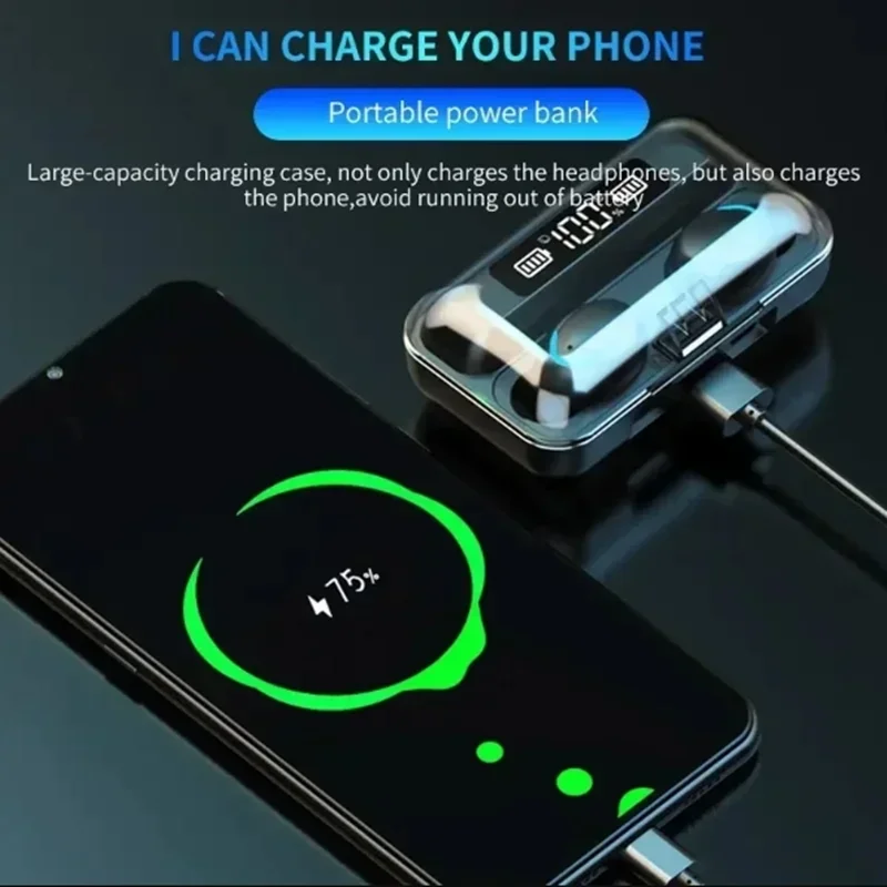 TWS Earphone Bluetooth Earphones Wireless Headphones Hifi Stereo Sports Earbuds Headset Hearing Aids with Mic Handfree
TWS Earphone Bluetooth Earphones Wireless Headphones Hifi Stereo Sports Earbuds Headset Hearing Aids with Mic Handfree