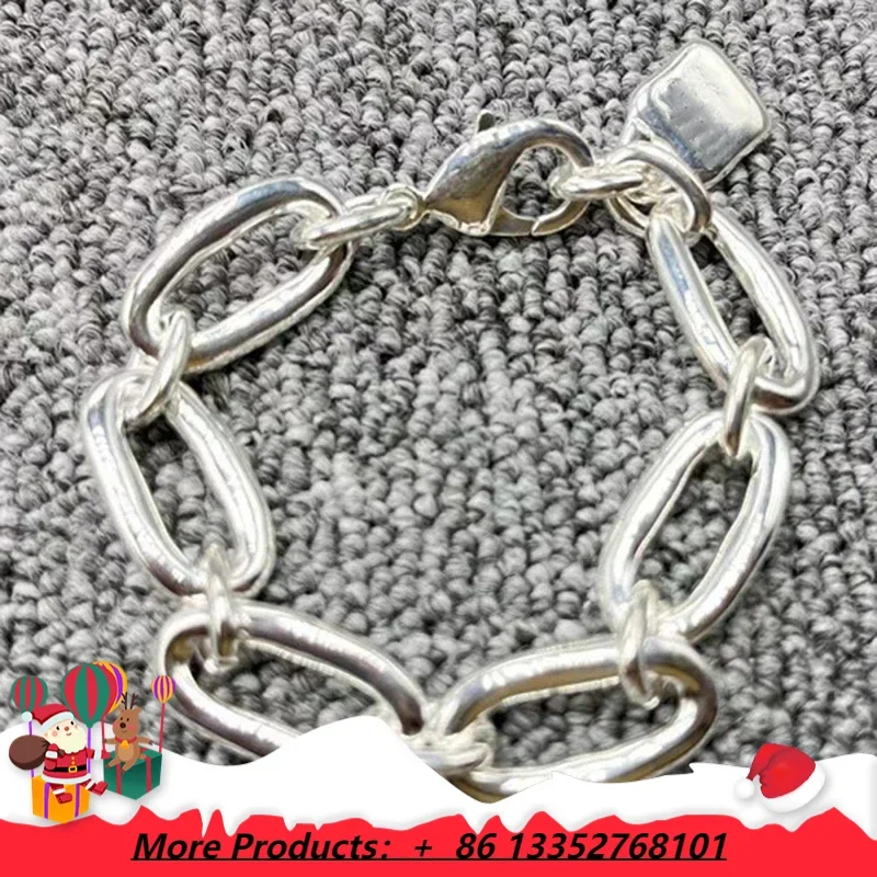 European and American Fashion Punk Neutral Oval Chain Bracelet Women's Gift
European and American Fashion Punk Neutral Oval Chain Bracelet Women's Gift