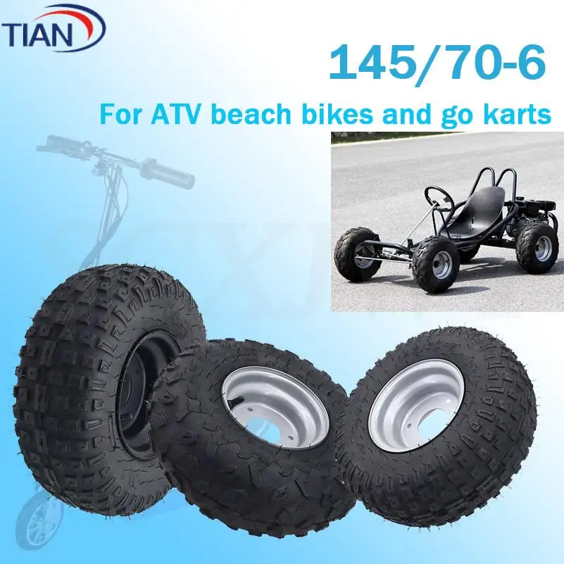 145/70-6 tubeless tyre 6 Inch ATV Vacuum Tire four wheel vehcile Fit for 50cc 70cc 110cc Small ATV Front Or Rear Wheels
145/70-6 tubeless tyre 6 Inch ATV Vacuum Tire four wheel vehcile Fit for 50cc 70cc 110cc Small ATV Front Or Rear Wheels