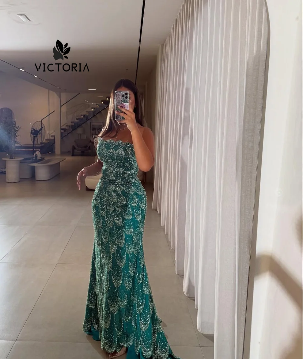 Lake Blue Beaded Strapless luxurious Beads Sweetheart women's Evening Dresses 2026 Women Dubai Party Long Dress Customized
Lake Blue Beaded Strapless luxurious Beads Sweetheart women's Evening Dresses 2026 Women Dubai Party Long Dress Customized