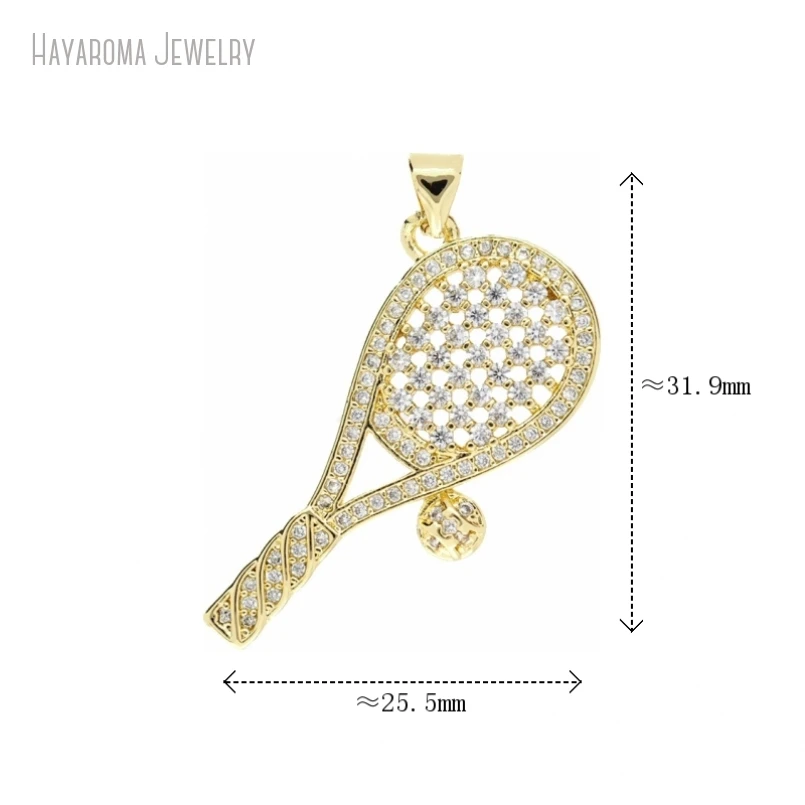 5Pcs Invisible Setting Metal Cubic Zirconia Badminton Racket Copper Wholesale Jewelry Gold Color Pendant PM53800
5Pcs Invisible Setting Metal Cubic Zirconia Badminton Racket Copper Wholesale Jewelry Gold Color Pendant PM53800