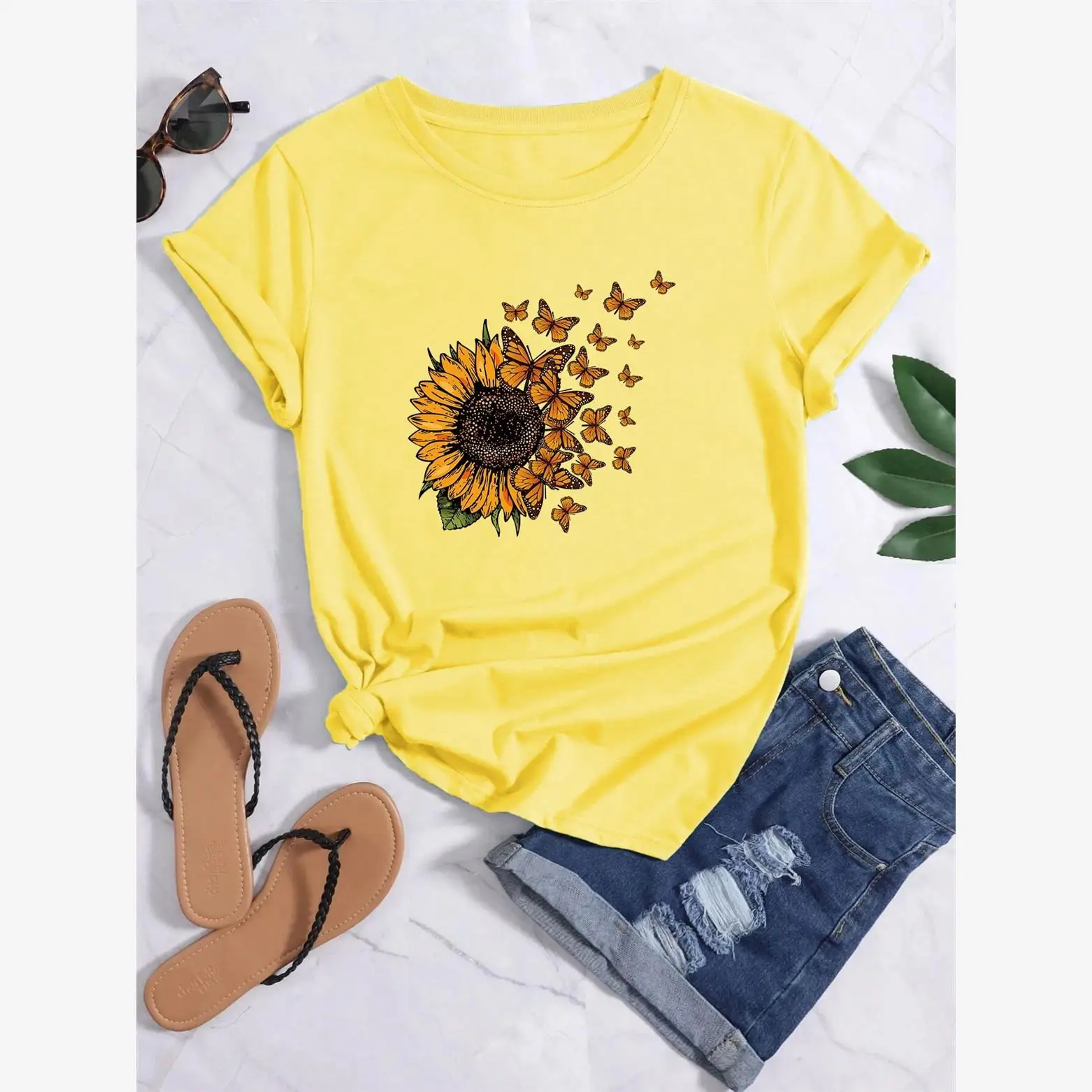 Suowers Women's Crew Ne T-irt Print Casual Comfortable Fit Faionable Ladies' Top in Other Material 00%
Suowers Women's Crew Ne T-irt Print Casual Comfortable Fit Faionable Ladies' Top in Other Material 00%