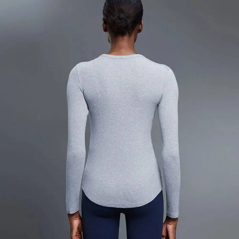 Женская рубашка Генри из модала с длинным рукавом для Fiess, йоги, похудения талии, обнаженная футболка, приятная для кожи
Женская рубашка Генри из модала с длинным рукавом для Fiess, йоги, похудения талии, обнаженная футболка, приятная для кожи