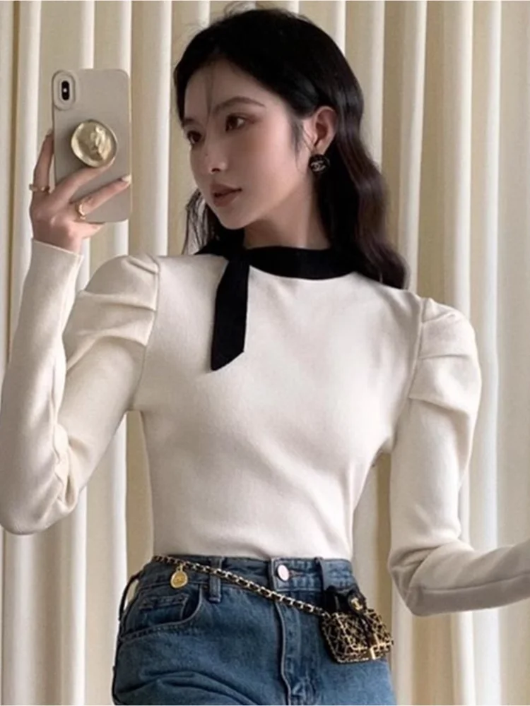 Women's Knitted Long Sve Base Layer Top Bubble Sve Design Slimming Versatile Inner Wear Soft Polyester Fiber Casual Sle
Women's Knitted Long Sve Base Layer Top Bubble Sve Design Slimming Versatile Inner Wear Soft Polyester Fiber Casual Sle