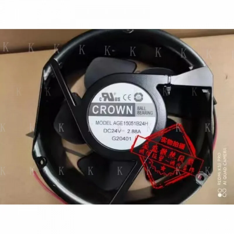 C FOR CROWN rown AGE15051B24H 17251 DC24V 2.88A 17CM Violent High Airflow Cooling Fan
C FOR CROWN rown AGE15051B24H 17251 DC24V 2.88A 17CM Violent High Airflow Cooling Fan
