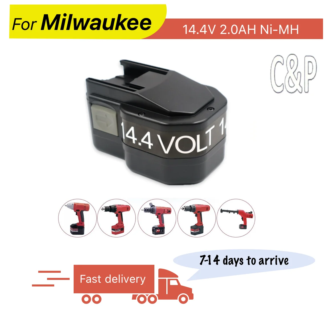 C & P для Milwaukee 14,4 В, аккумуляторный контакт 2,0 Ач, Ni-MH, 2 шт., сменный аккумулятор для электроинструментов 0511-21 0512-25 0613-24 PIW 14,4 HEX BBM 14
C & P для Milwaukee 14,4 В, аккумуляторный контакт 2,0 Ач, Ni-MH, 2 шт., сменный аккумулятор для электроинструментов 0511-21 0512-25 0613-24 PIW 14,4 HEX BBM 14