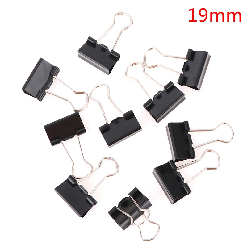 10 pcs Black Metal Binder Clips Notes Letter Paper Clip Binding Securing clip
10 pcs Black Metal Binder Clips Notes Letter Paper Clip Binding Securing clip