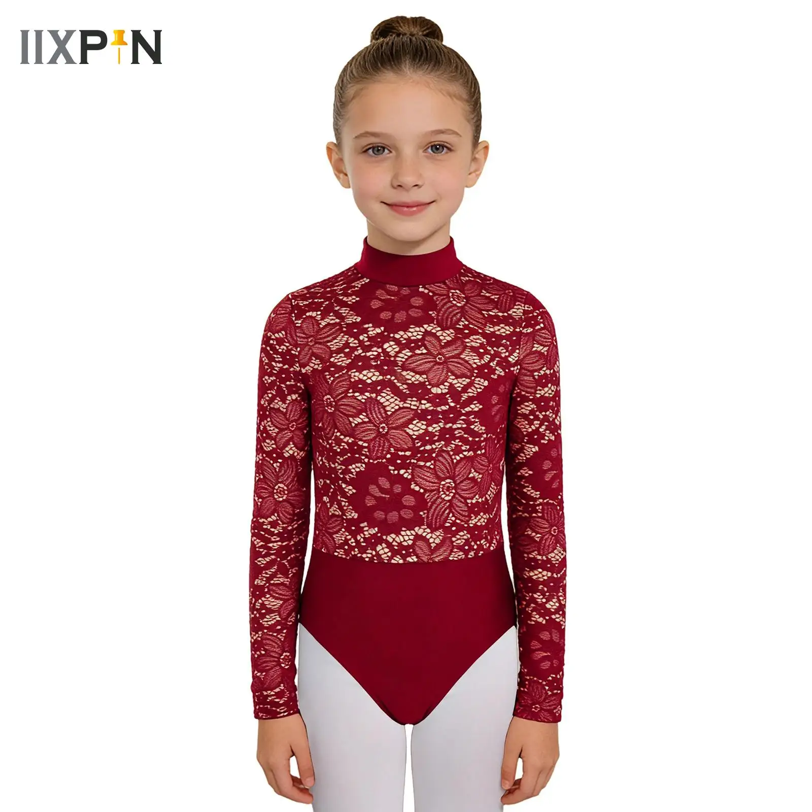 Girls Dance Leotard Teens Lace Mock Neck Leotard Kids Long Sleeve Leotard Figure Skating Competition Performance Dancewear
Girls Dance Leotard Teens Lace Mock Neck Leotard Kids Long Sleeve Leotard Figure Skating Competition Performance Dancewear