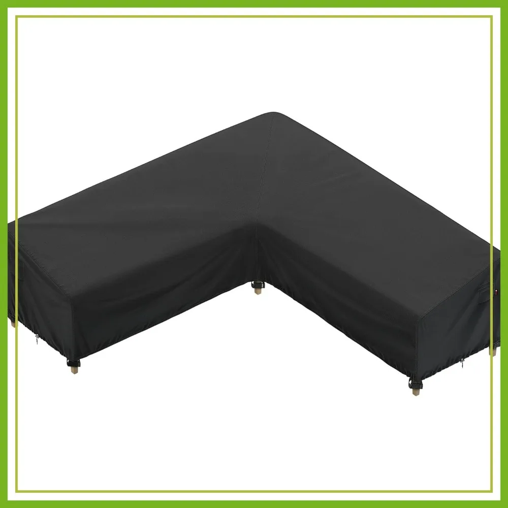 Outdoor Sectional Cover for 112"x112" L-Shape Patio Sofa, Waterproof 600D Heavy Duty
Outdoor Sectional Cover for 112"x112" L-Shape Patio Sofa, Waterproof 600D Heavy Duty