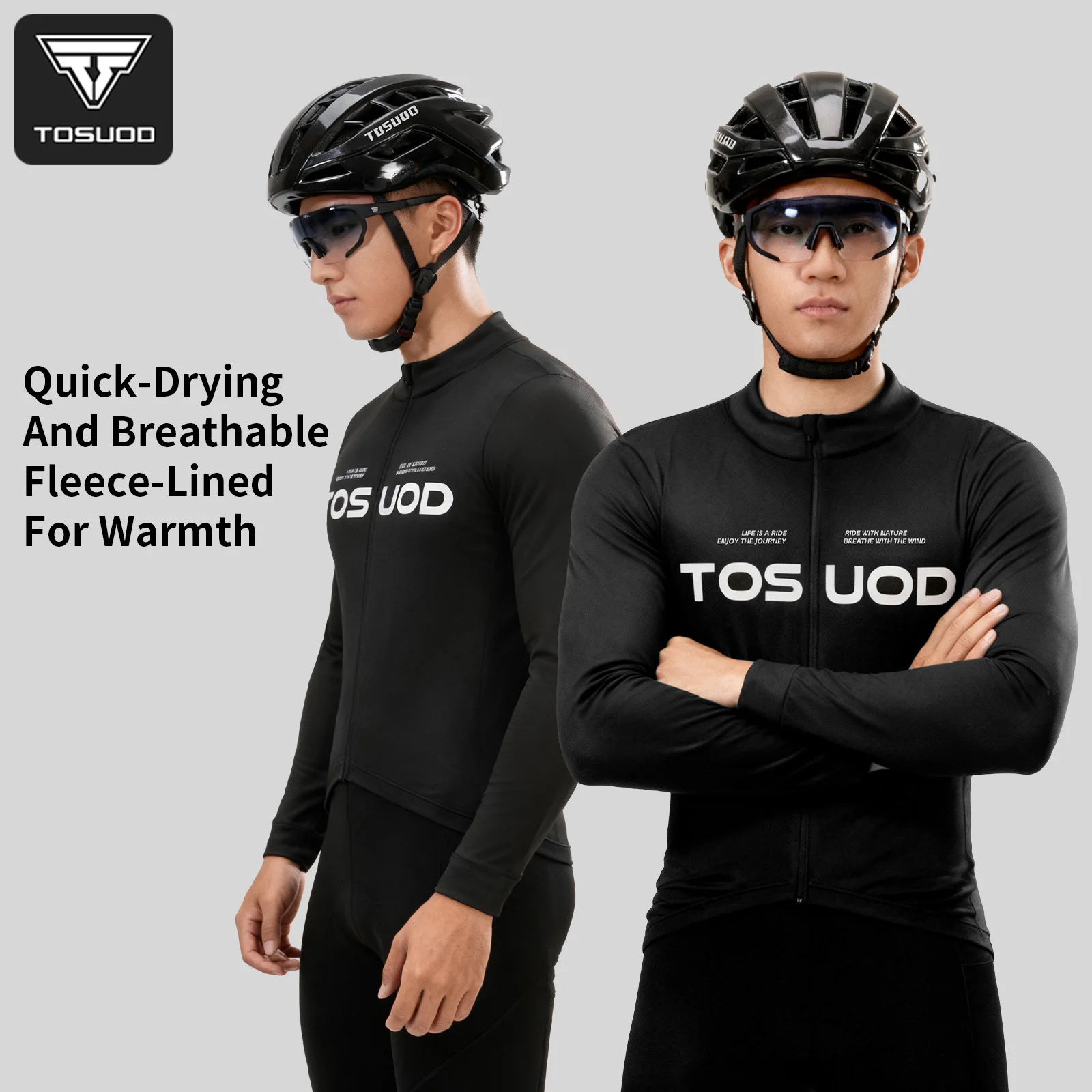 TOSUOD осенне-зимний велосипедный трикотаж, ветрозащитный флис с карманами на молнии, высокоэластичная одежда для велоспорта, пальто с длинными рукавами
TOSUOD осенне-зимний велосипедный трикотаж, ветрозащитный флис с карманами на молнии, высокоэластичная одежда для велоспорта, пальто с длинными рукавами
