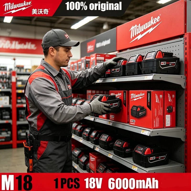 Новая аккумуляторная батарея Milwaukee M18 6.0 Ач, 18 В, литий-ионная, высокопроизводительная, для беспроводных электроинструментов Milwaukee M18
Новая аккумуляторная батарея Milwaukee M18 6.0 Ач, 18 В, литий-ионная, высокопроизводительная, для беспроводных электроинструментов Milwaukee M18