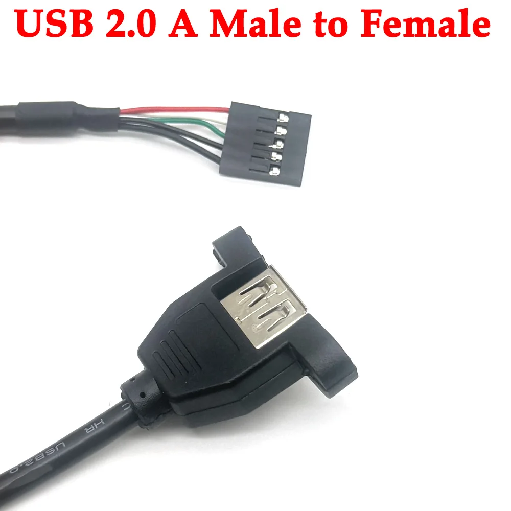 USB 2.0 A Male to Female 5 pin Extend Cable USB 2.0 A Female Panel Mount to USB A Male Angle Plug Extension Cable 30CM
USB 2.0 A Male to Female 5 pin Extend Cable USB 2.0 A Female Panel Mount to USB A Male Angle Plug Extension Cable 30CM