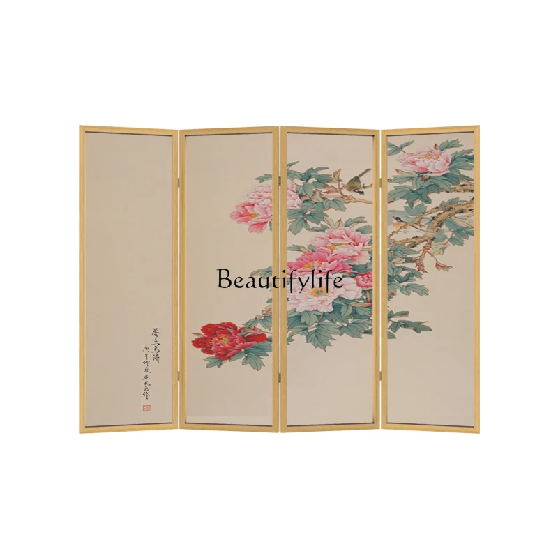 New Chinese Style Solid Wood Screen Partition for Home Use
New Chinese Style Solid Wood Screen Partition for Home Use