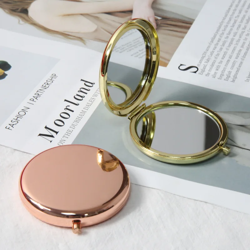 Metal Folding Compact Mirror, Double Sided Portable Small Makeup Mirror for Purse
Metal Folding Compact Mirror, Double Sided Portable Small Makeup Mirror for Purse