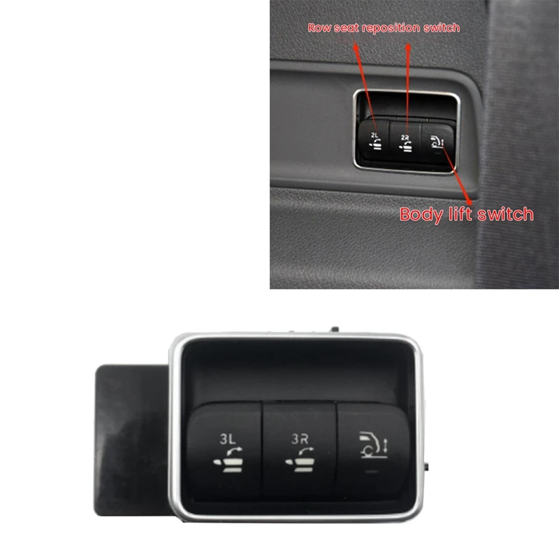 1679050503 Car Trunk Second Row Seat Down Switch Button With Body Lift 1679055102 For Mercedes-Benz GLE W167 2020-2024
1679050503 Car Trunk Second Row Seat Down Switch Button With Body Lift 1679055102 For Mercedes-Benz GLE W167 2020-2024