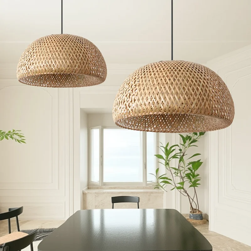 Newest 26cm Bamboo Pendant Lamps Ceiling Lights Rattan Wicker Lustre Hand Knit Braiding Suspended Home Dining Braided Decor Hot
Newest 26cm Bamboo Pendant Lamps Ceiling Lights Rattan Wicker Lustre Hand Knit Braiding Suspended Home Dining Braided Decor Hot