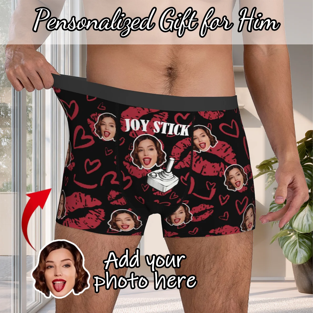Personalized Face Photo Underwear Custom Boxer Briefs Custom Men Valentine's Day Gift For Husband Anniversary Gift for Dad
Personalized Face Photo Underwear Custom Boxer Briefs Custom Men Valentine's Day Gift For Husband Anniversary Gift for Dad