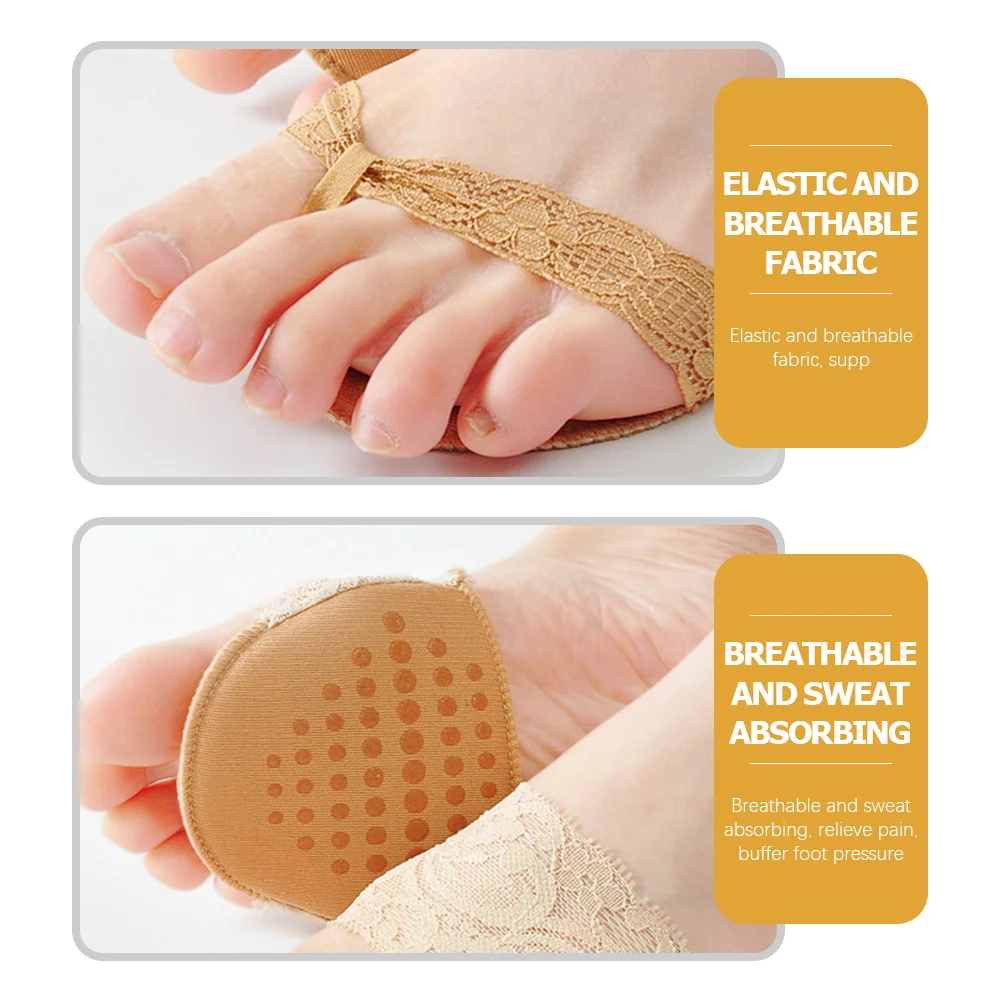 4Pairs Forefoot Cushions Women's High Heel Foot Pads Pain Relief Front Sole Pads Invisible Thin Inserts for All Shoes Anti-Slip
4Pairs Forefoot Cushions Women's High Heel Foot Pads Pain Relief Front Sole Pads Invisible Thin Inserts for All Shoes Anti-Slip