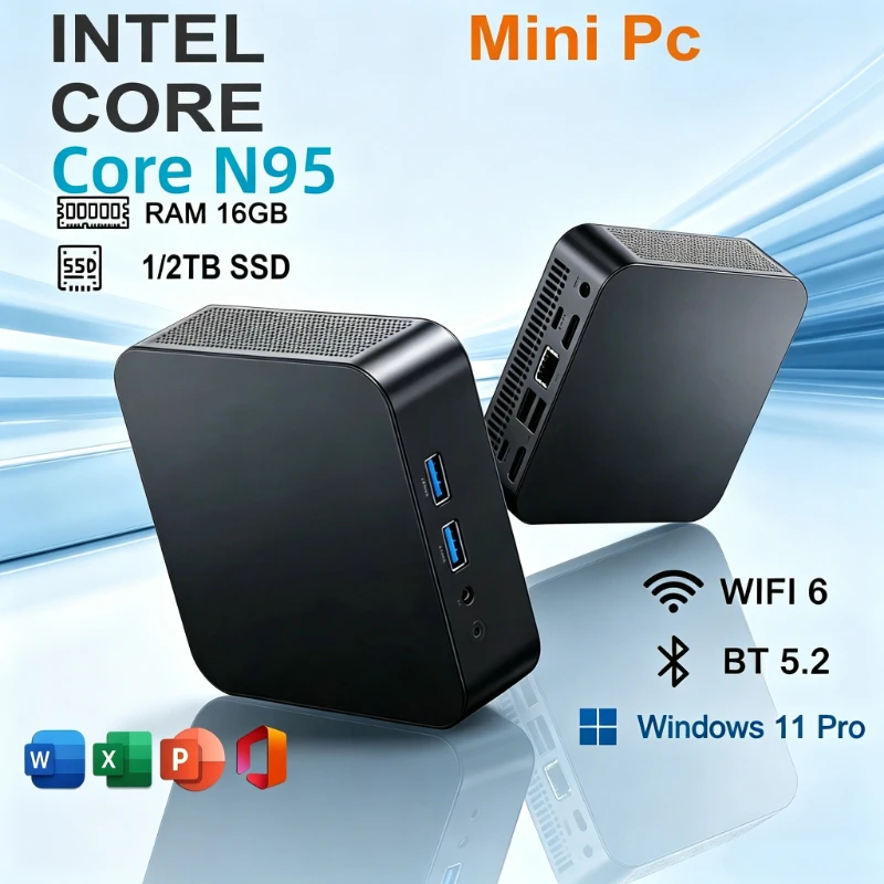MINI Core N95 PC Windows 11 Pro 16GB RAM 1TB 2TB SSD WIFI 6 BT5.2 4K HD Mini Gaming Office Study Pc
MINI Core N95 PC Windows 11 Pro 16GB RAM 1TB 2TB SSD WIFI 6 BT5.2 4K HD Mini Gaming Office Study Pc