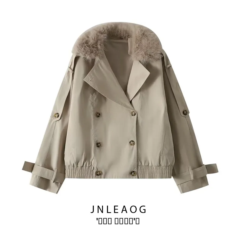 Fashionable Versatile JNLEAOG Women's Autumn New Arrival Windbreaker Standard Fit Polyester Waterproof Long Sleeve Short Coat
Fashionable Versatile JNLEAOG Women's Autumn New Arrival Windbreaker Standard Fit Polyester Waterproof Long Sleeve Short Coat