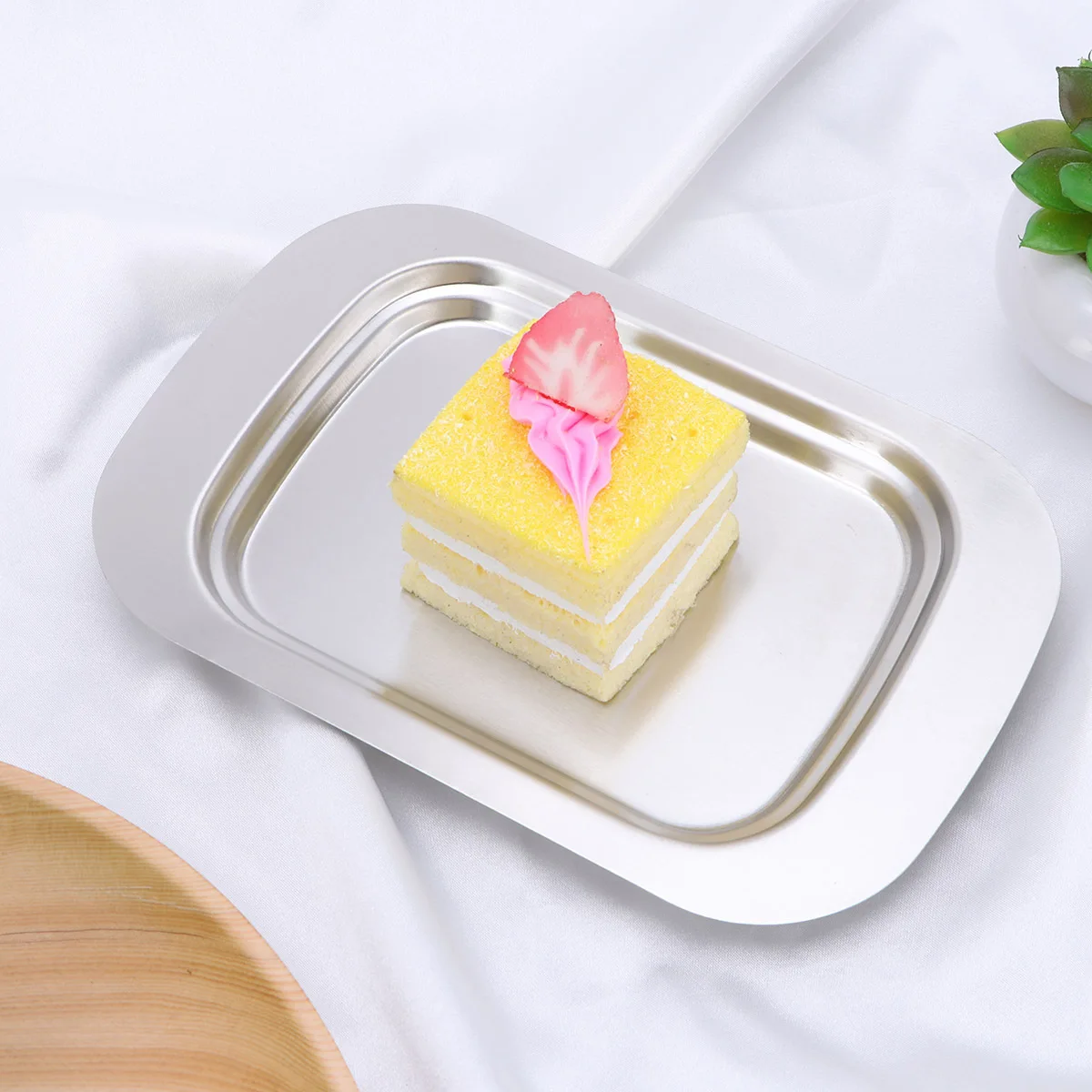 Stainless Steel Butter Dish Rust Resistant Base Lid Knob Baking Serving Butter Tray Kitchen Preservation
Stainless Steel Butter Dish Rust Resistant Base Lid Knob Baking Serving Butter Tray Kitchen Preservation