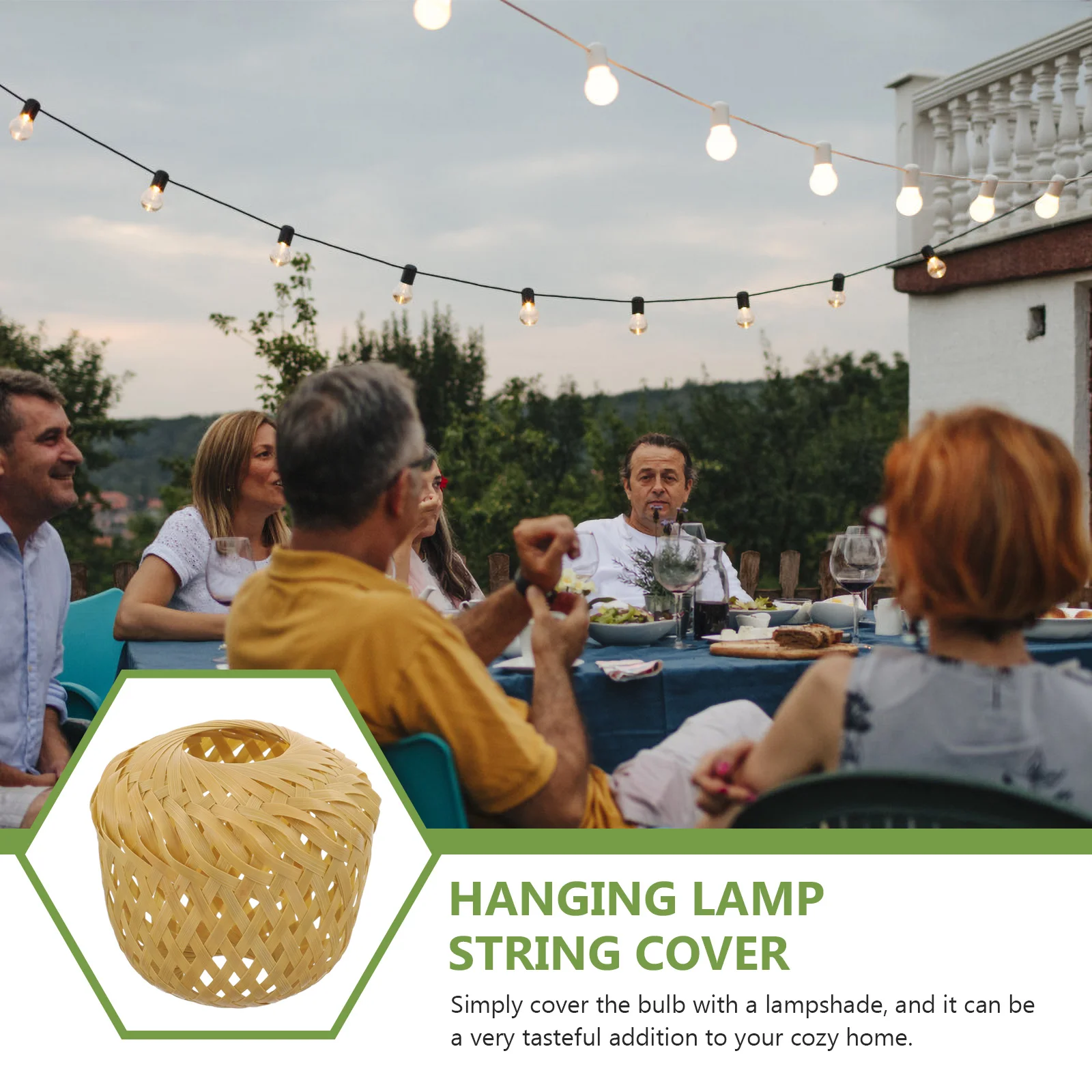 Bamboo Mini Lampshade Handwoven Cover Shades for Home Hotel Restaurant Pendant Light String Replacement
Bamboo Mini Lampshade Handwoven Cover Shades for Home Hotel Restaurant Pendant Light String Replacement