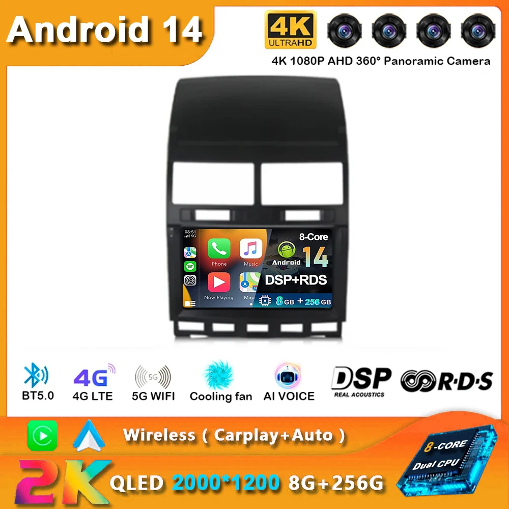 Android 14 Carplay Auto Car Radio For Volkswagen Touareg GP 2002 - 2010 Navigation GPS Multimedia Player Stereo video wifi+4G BT
Android 14 Carplay Auto Car Radio For Volkswagen Touareg GP 2002 - 2010 Navigation GPS Multimedia Player Stereo video wifi+4G BT