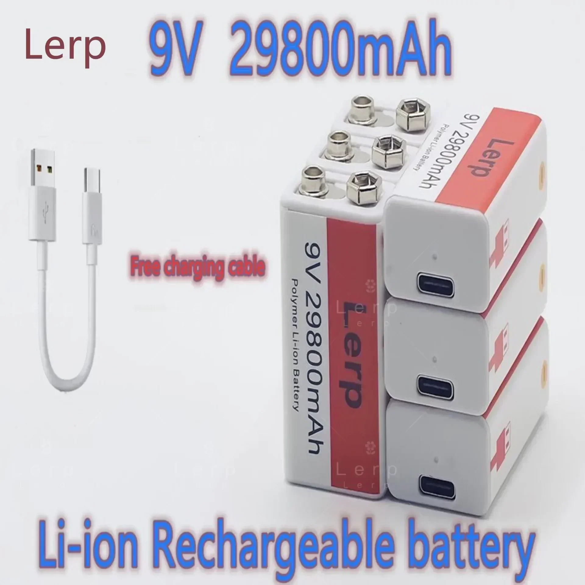 025 Launch: High - Performance 9V 29800mAh Li - Ion Rechargeable w/ Mini USB for Toys, Mic, Remote & KTV Use
025 Launch: High - Performance 9V 29800mAh Li - Ion Rechargeable w/ Mini USB for Toys, Mic, Remote & KTV Use