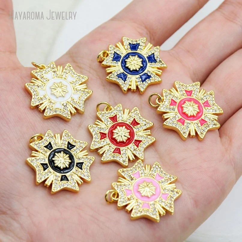 10Pcs Geometric Badge Shape Metal Cubic Zirconia Invisible Setting Enamel Wholesale Copper Jewelry Gold Color Pendant
10Pcs Geometric Badge Shape Metal Cubic Zirconia Invisible Setting Enamel Wholesale Copper Jewelry Gold Color Pendant