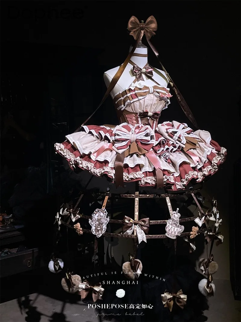 Lolita original design cute girl doll feeling jsk dress Japanese sweet princess style birthday bar mitzvah bow cake lo dress
Lolita original design cute girl doll feeling jsk dress Japanese sweet princess style birthday bar mitzvah bow cake lo dress