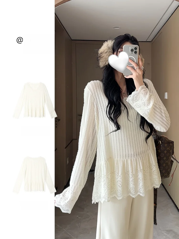 Sweet Sle V-Ne Long Sve Lace irt Women's Base Layer Top Casual Comfortable Fabric Nylon Spandex Blend Autumn Winter ...
Sweet Sle V-Ne Long Sve Lace irt Women's Base Layer Top Casual Comfortable Fabric Nylon Spandex Blend Autumn Winter ...