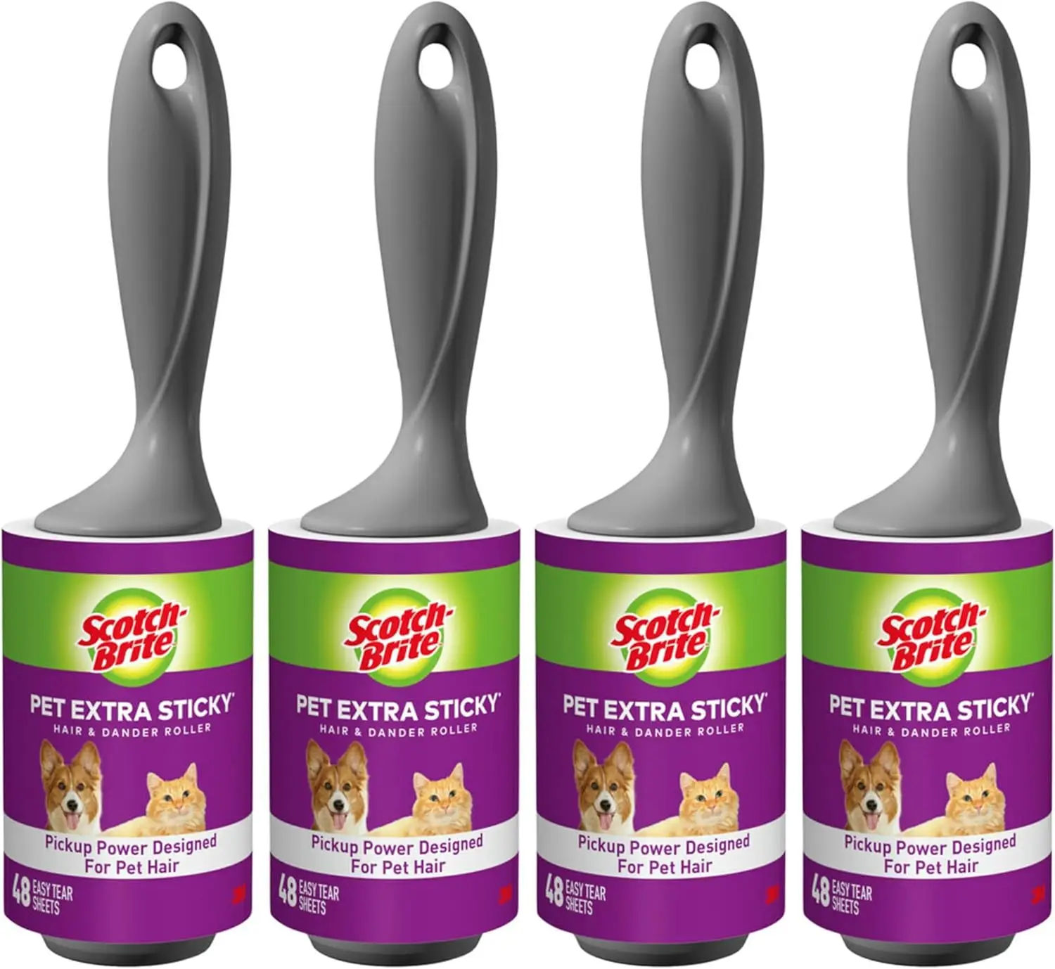 Extra Sticky Pet Lint Roller, Removes Fur & Fluff from Couches, Clothes, Dog Beds, 4 Pack, 192 Sheets
Extra Sticky Pet Lint Roller, Removes Fur & Fluff from Couches, Clothes, Dog Beds, 4 Pack, 192 Sheets