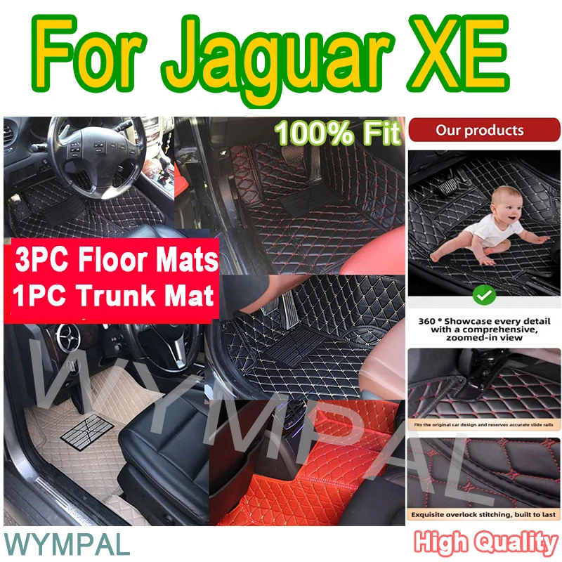 Luxury Custom Car Floor Mats For Jaguar XE 2015 2016 2017 2018 2019 Auto Automotive Leather Men Women Car Mats Full Cover pads
Luxury Custom Car Floor Mats For Jaguar XE 2015 2016 2017 2018 2019 Auto Automotive Leather Men Women Car Mats Full Cover pads