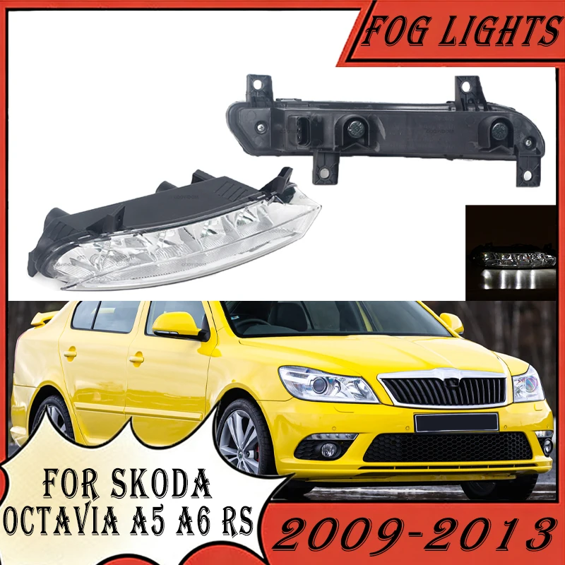 Car LED Fog Lights For Skoda Octavia A5 A6 RS 2009 2010 2011 2012 2013 1Z0941067 1Z0941068 Front Bumper Daytime Running Light
Car LED Fog Lights For Skoda Octavia A5 A6 RS 2009 2010 2011 2012 2013 1Z0941067 1Z0941068 Front Bumper Daytime Running Light