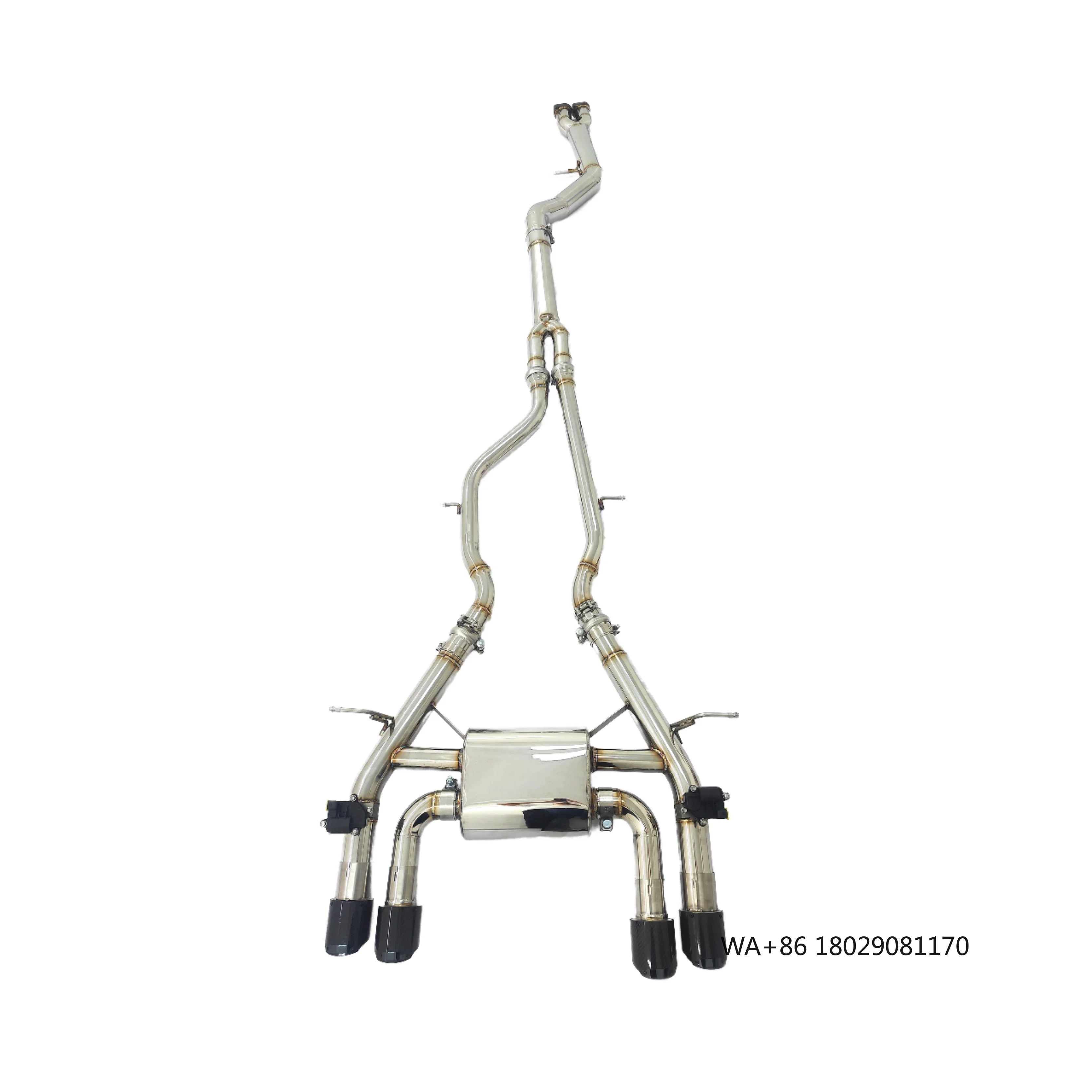 Stainless Steel Catback Valvetronic Valved Exhaust Tip for M2 F80 M3 M4 M5 F82 F87 F90 G80 G82 G83 G87 3.0T S55 Car
Stainless Steel Catback Valvetronic Valved Exhaust Tip for M2 F80 M3 M4 M5 F82 F87 F90 G80 G82 G83 G87 3.0T S55 Car