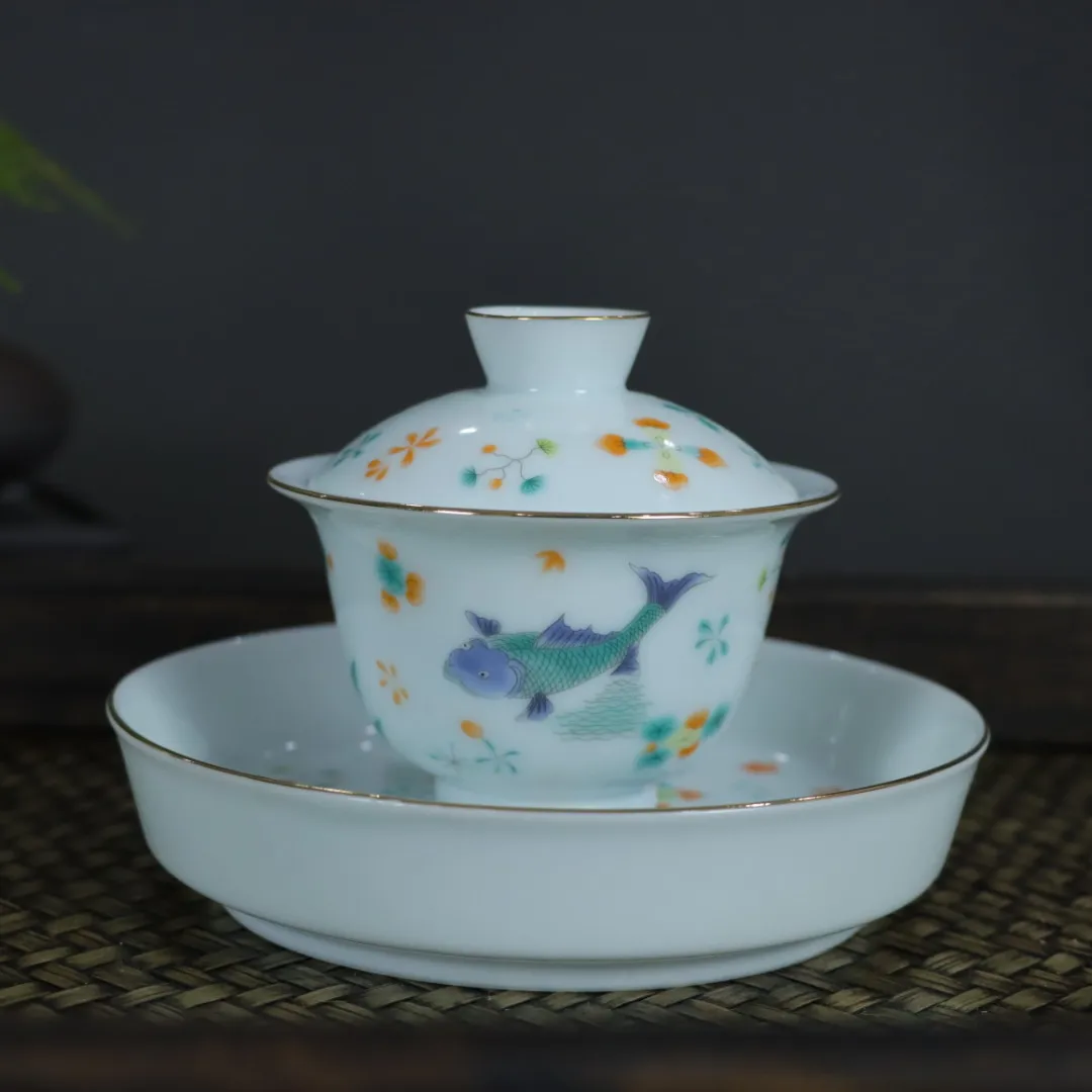 Чайный сервиз Gaiwan Jingdezhen Pink Glaze Fish Bath Pattern Porcelain Kombucha Single Bowl Making Device Cup
Чайный сервиз Gaiwan Jingdezhen Pink Glaze Fish Bath Pattern Porcelain Kombucha Single Bowl Making Device Cup
