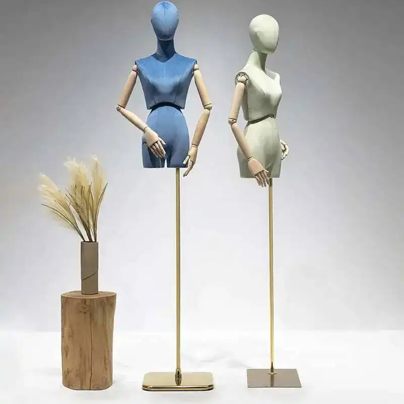 Women's Clothing Store Clothing Velvet Mannequins Props Half-length Window Display Stand Colorful Full-body Wedding Dress Model
Women's Clothing Store Clothing Velvet Mannequins Props Half-length Window Display Stand Colorful Full-body Wedding Dress Model