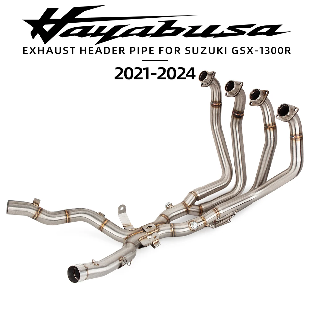 Для Suzuki Hayabusa GSX1300R GSXR1300 2021-2024 мотоциклетная выхлопная система без шнуровки с двойным выходом, передняя соединительная труба
Для Suzuki Hayabusa GSX1300R GSXR1300 2021-2024 мотоциклетная выхлопная система без шнуровки с двойным выходом, передняя соединительная труба