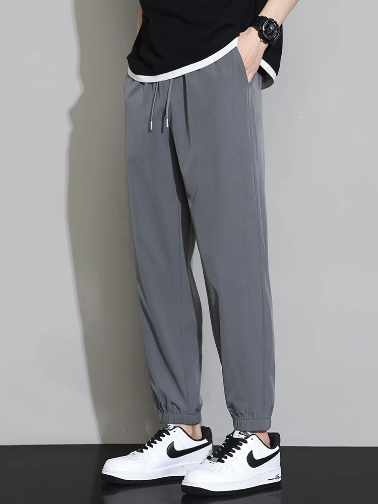 Khaki Color Sports Leisure Pants Men's Summer Thin Qui Dry Loose Fit Ice Silk Nine Points Long Trousers Anti-Wrinkle Slimming
Khaki Color Sports Leisure Pants Men's Summer Thin Qui Dry Loose Fit Ice Silk Nine Points Long Trousers Anti-Wrinkle Slimming