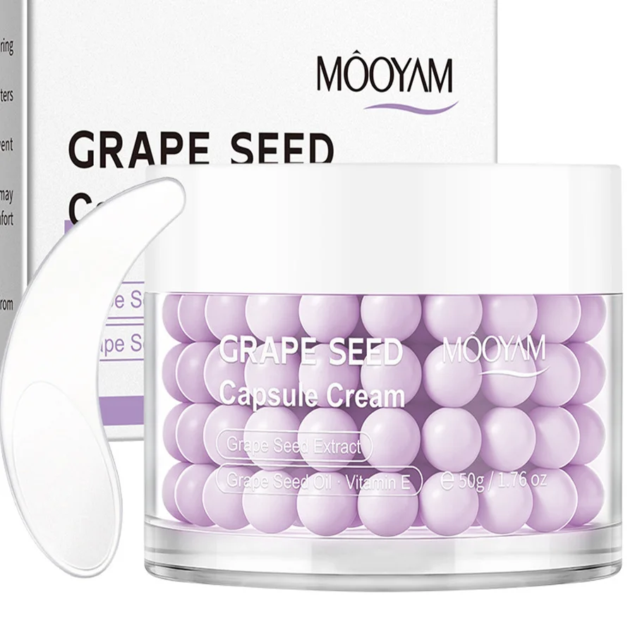 Grape Seed Capsule Face Cream,Moisturizer Capsule Facial Cream,Hydrating Night Face Cream Soothing Barrier Care Skincare
Grape Seed Capsule Face Cream,Moisturizer Capsule Facial Cream,Hydrating Night Face Cream Soothing Barrier Care Skincare