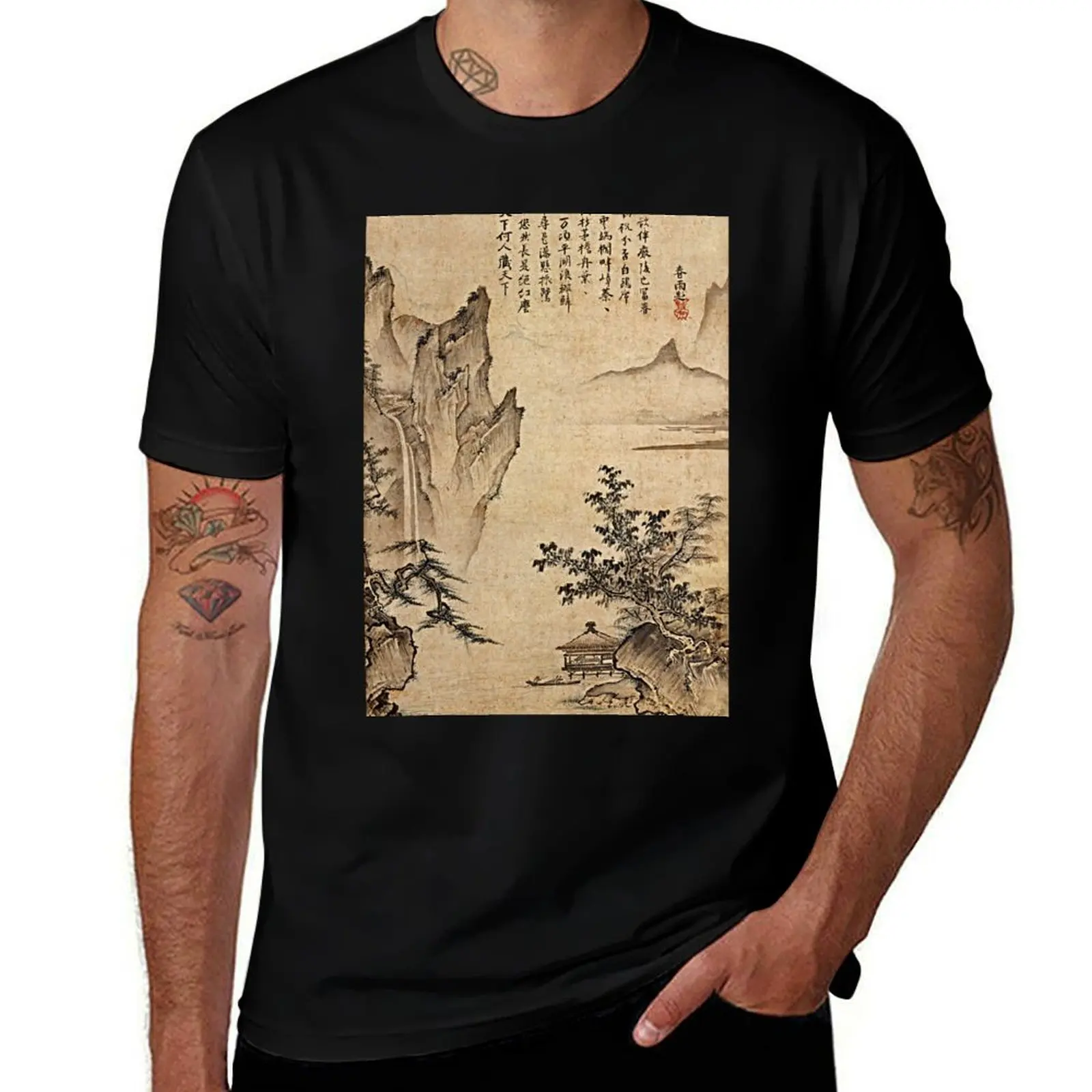 Landscape with Pavilion (Restored Japanese Artwork) T-Shirt designer shirts blanks anime stuff boys whites designer t shirt men
Landscape with Pavilion (Restored Japanese Artwork) T-Shirt designer shirts blanks anime stuff boys whites designer t shirt men